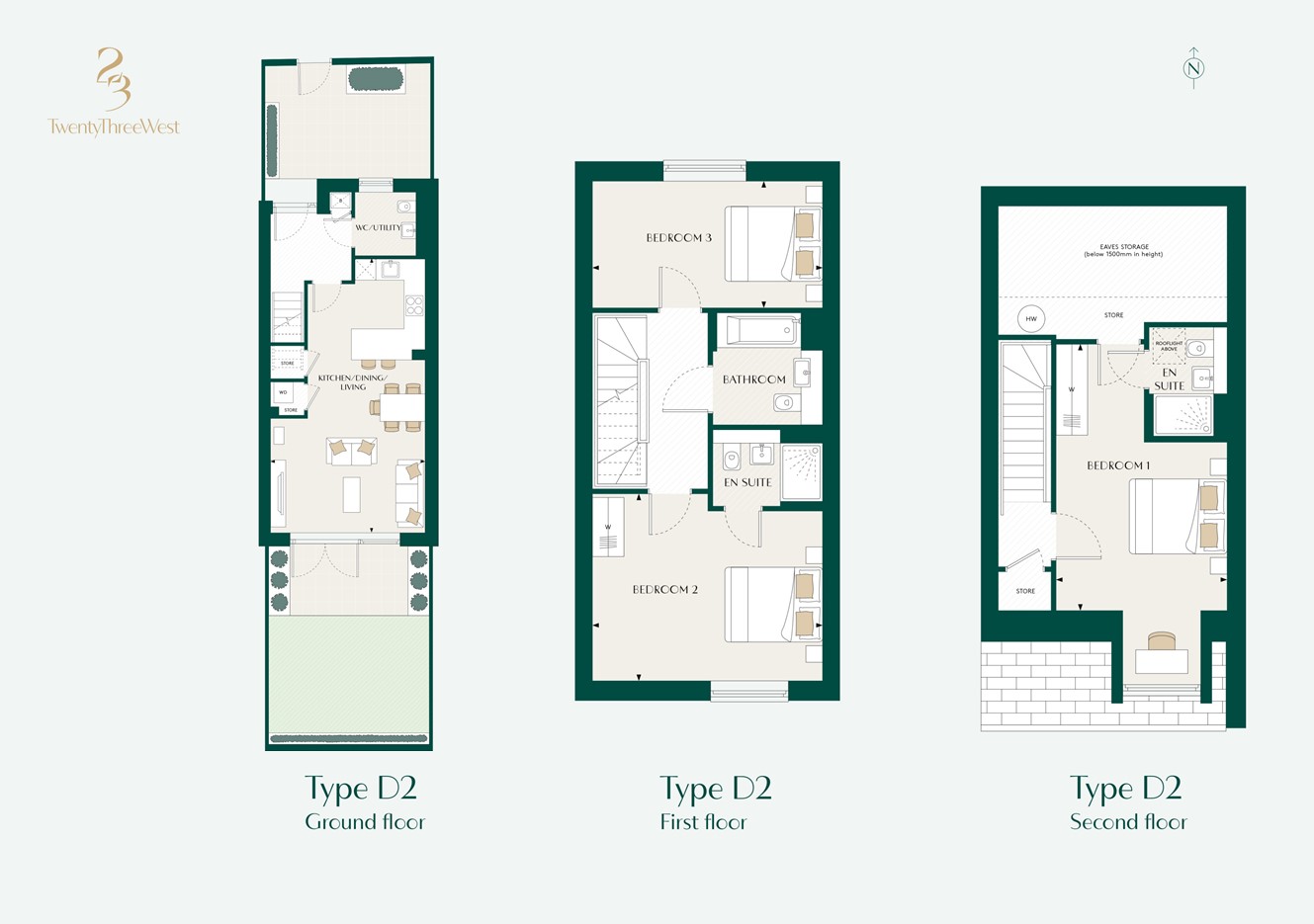 Floorplan for H.0.22 at TwentyThreeWest