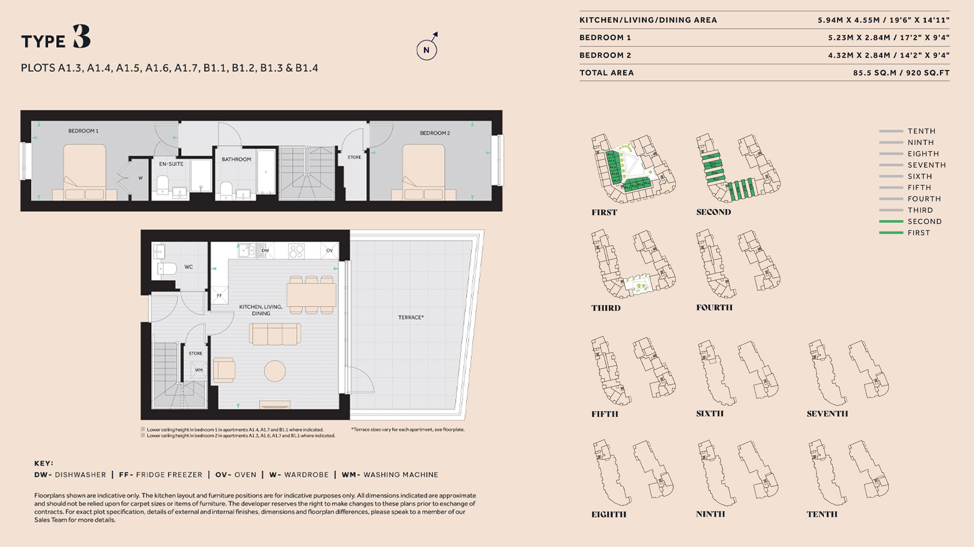 Floorplan for Plot A1.7 at The Hue, First