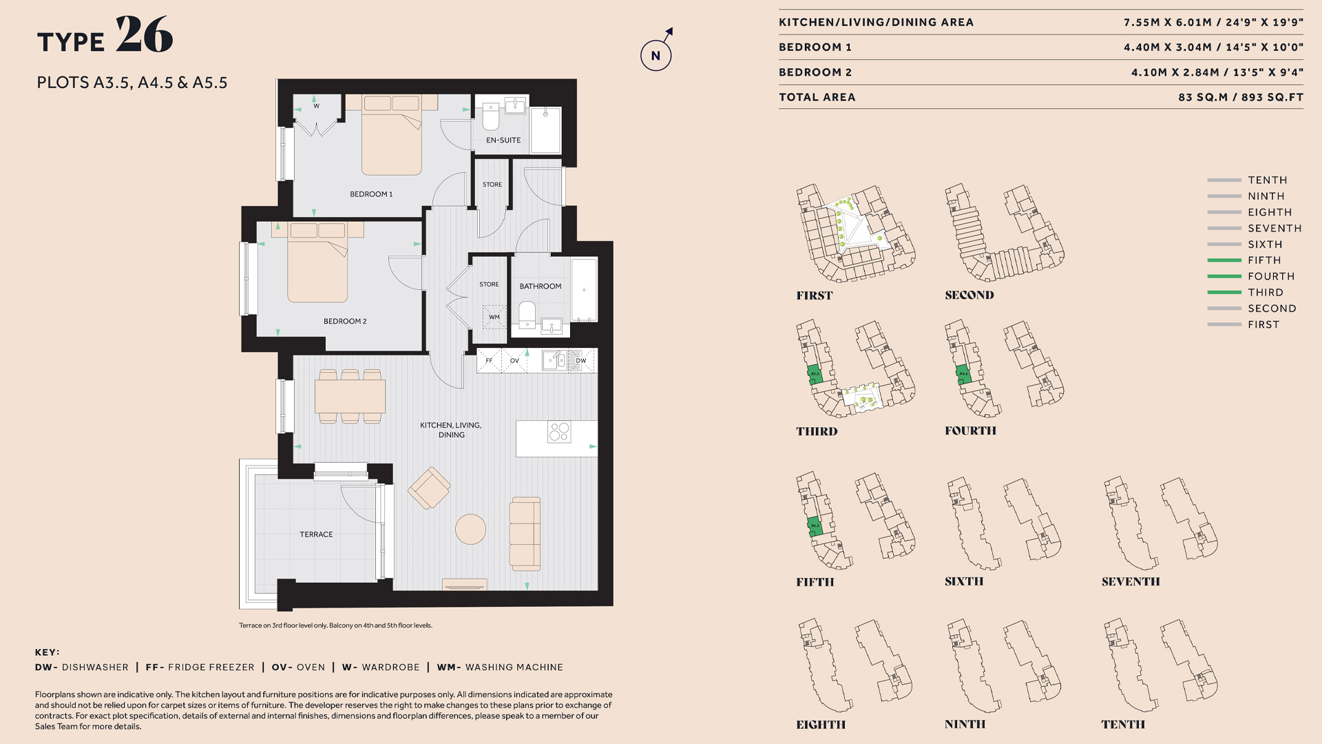 Floorplan for Plot A3.5 at The Hue, Third