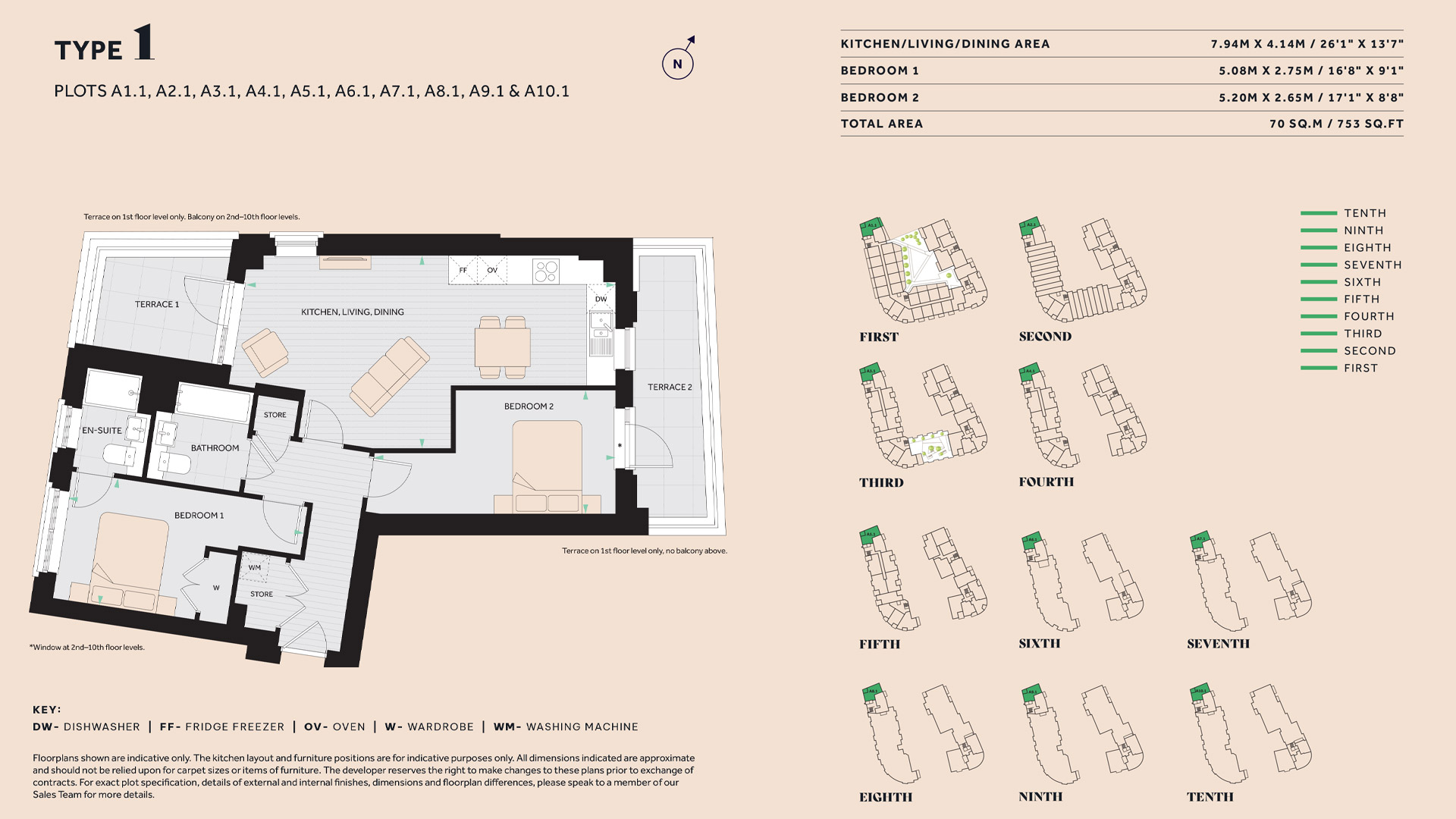 Floorplan for Plot A9.1 at The Hue, Ninth