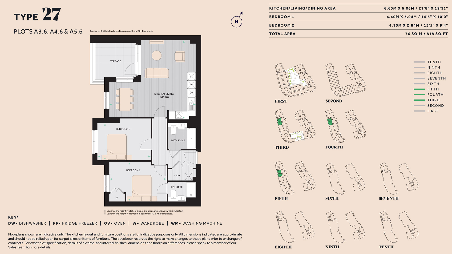 Floorplan for Plot A5.6 at The Hue, Fifth