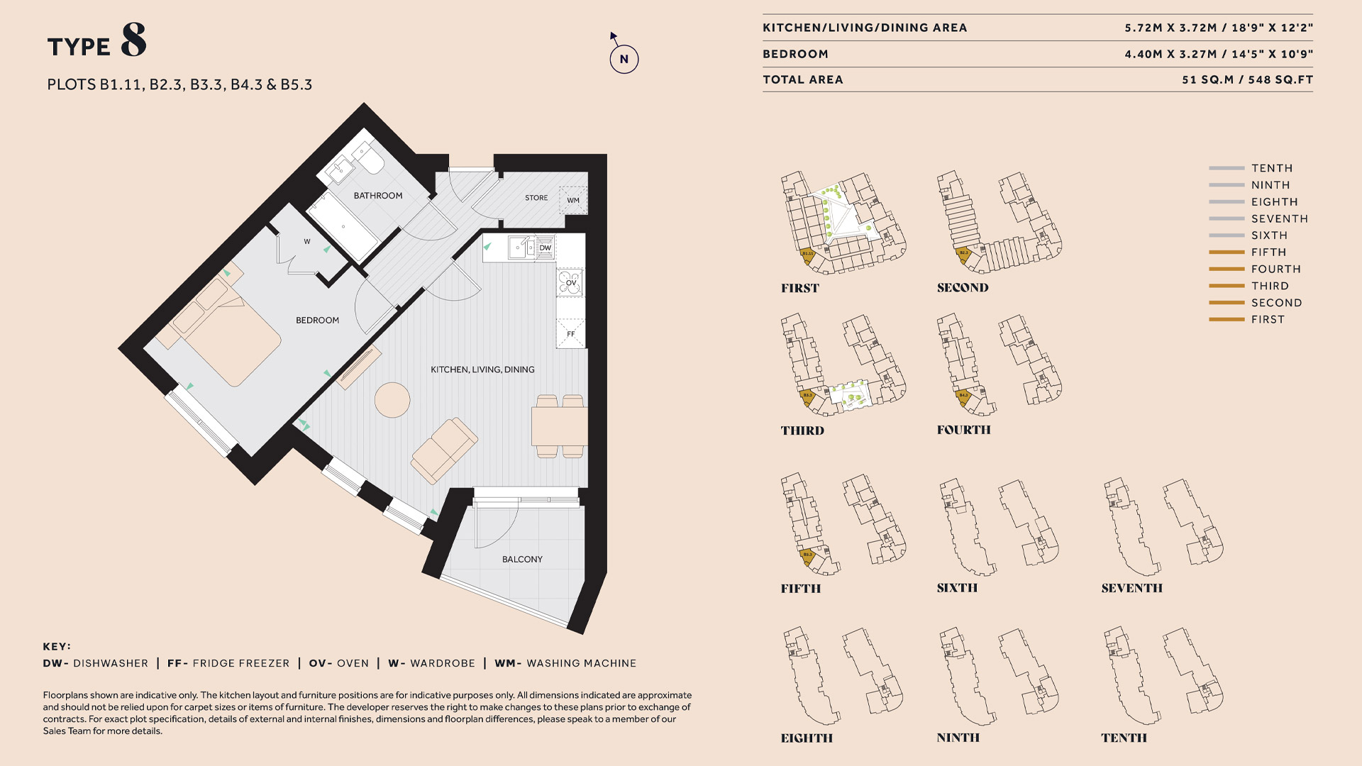 Floorplan for Plot B2.3 at The Hue, Second